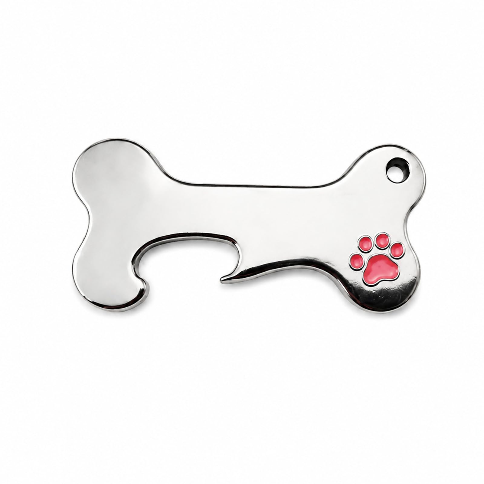 Resin Coated Dog Bone Bottle Opener Zinc Alloy for Non Slip Grips and Use At Home Pubs or Camping Trips Drip Epoxy Bottle Opener