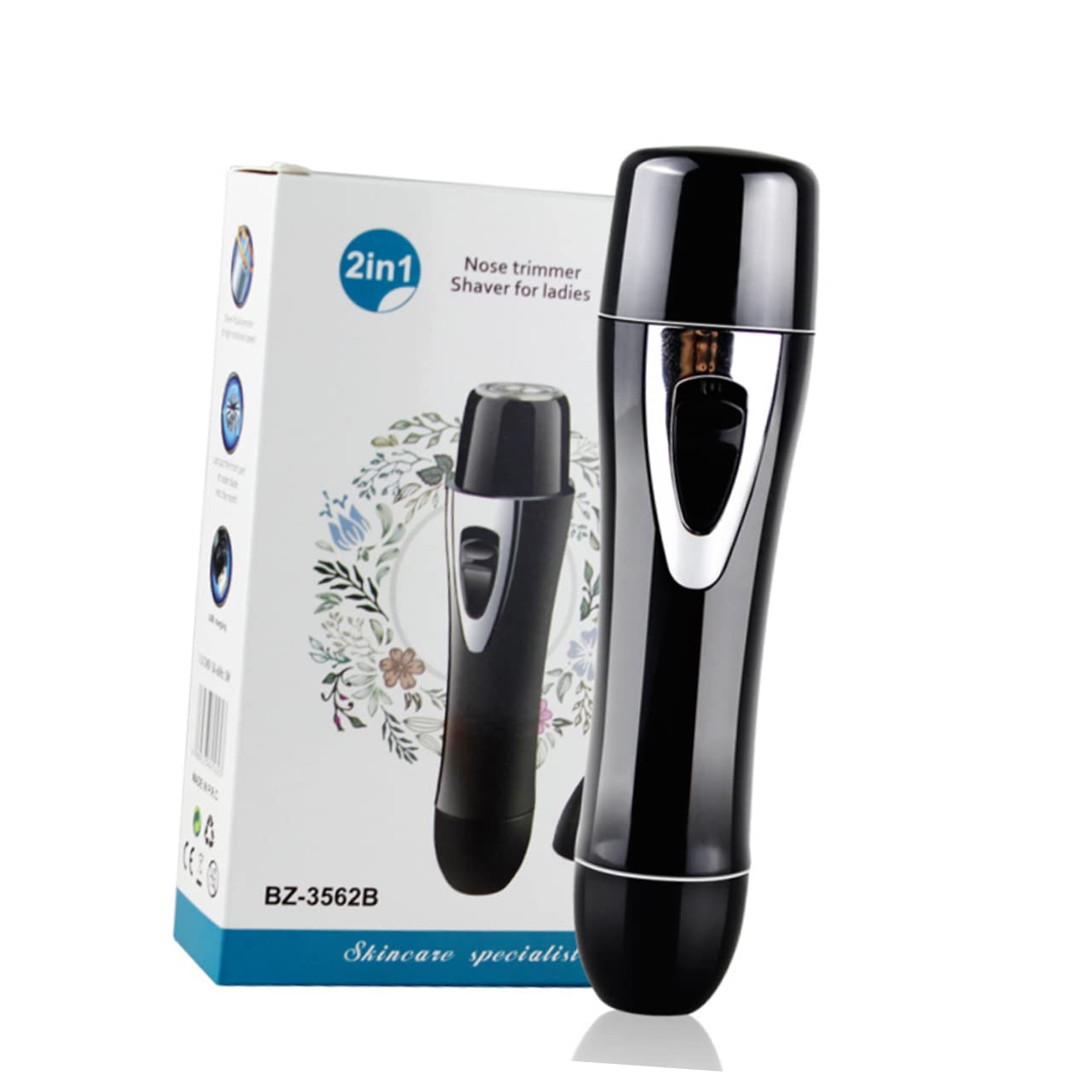 Gogogmee Women's Facial Hair Remover Electric Shaver Painless Waterproof Epilator Dual-use Stainless Steel Trimmer for Dry Wet