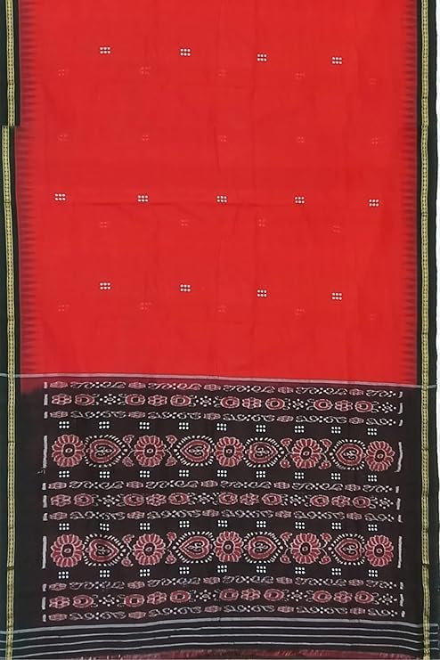 Image of Sambalpuri Cotton Saree of Odisha Ikkat Orissa Traditional Handloom Sari | Bomkai | Pata | Nuapatana | sambalpuri saree | khandua patta sare | without Blouse JH524