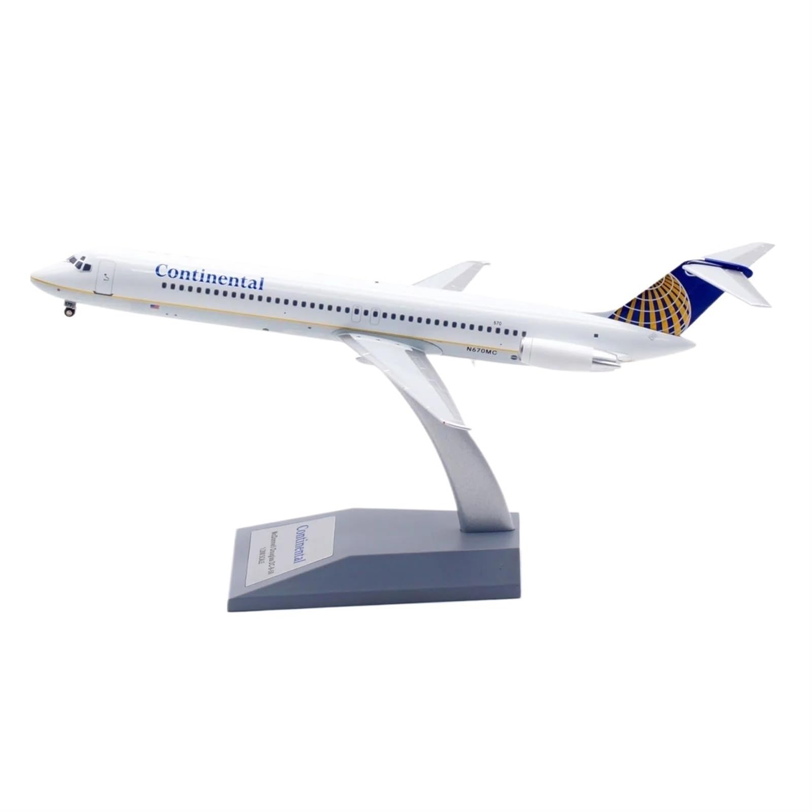 Model samolotu metalowy Model samolotu 1:200 dla CONTINENT McDONNELL Douglas DC-9-51 odlewany model samolotu odrzutowy Model kolekcjonerski zestaw skala Model samolotu