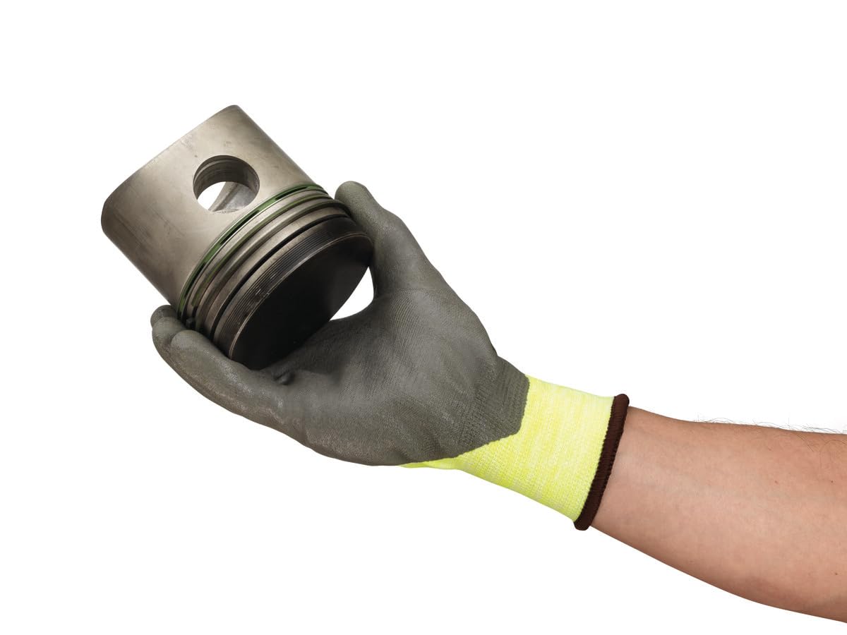 Ansell HyFlex 11-427 Gants de Travail Industriels, Protection Mécanique, Résistance aux Coupures, Gris, Taille XL (12 Paires)