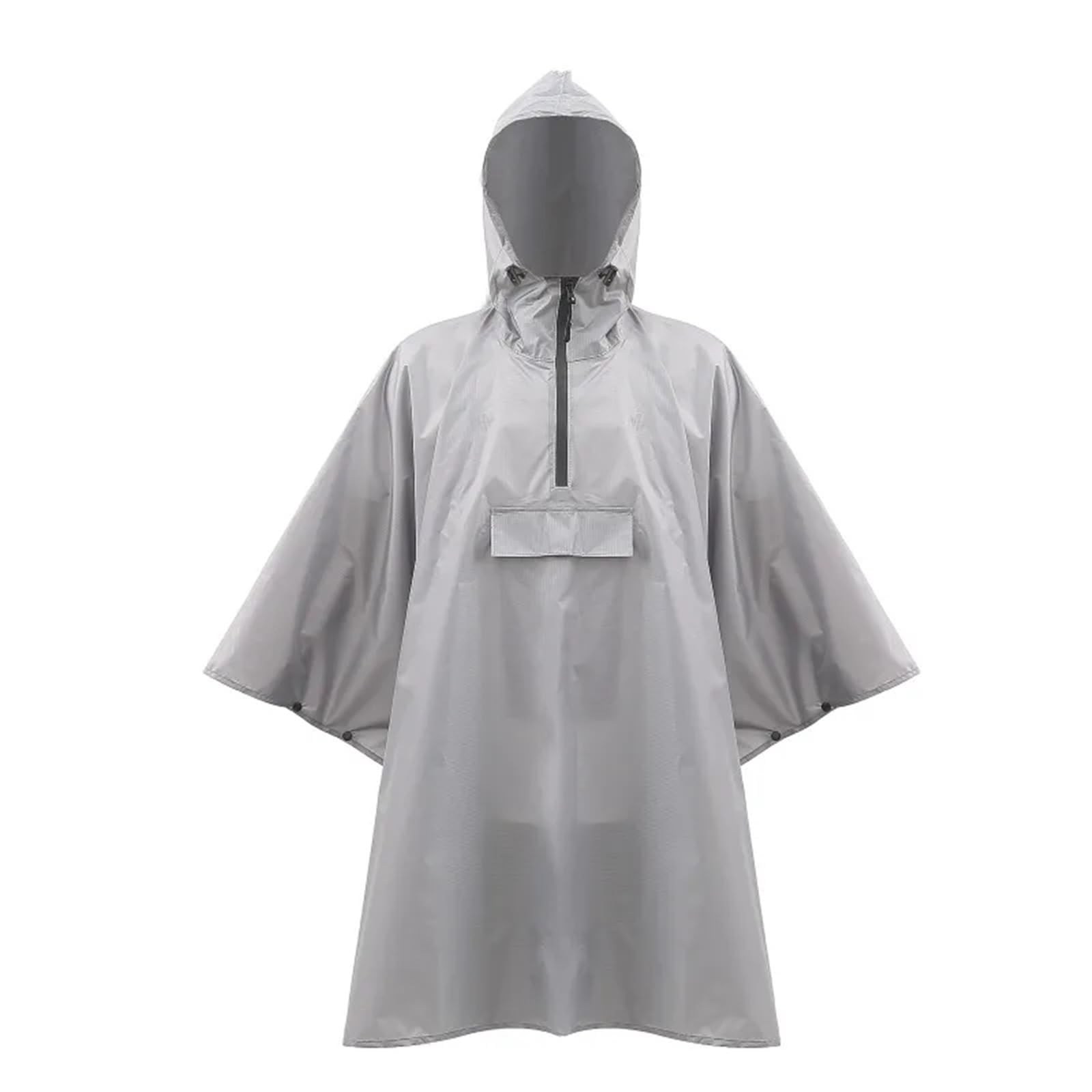 Poncho Antipioggia for Esterni, Escursionismo, Alpinismo, Campeggio, Equitazione, Tasca con Mezza Cerniera, Mantello con Cappuccio