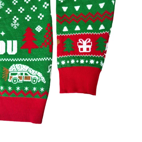 Bend Over And I Will Show You Christmas Sweater (Green) - Image 5
