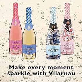 Discover and Savor Vilarnau 0.0% Alcohol Free Sparkling Rosé – Organic & Vegan Spanish Delight, 750ml Pack of 2