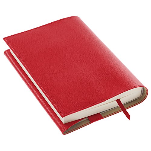 新工精機 ブックカバー 四六判 合皮 レッド HE-600-RD