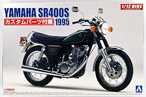 Aoshima 1/12 Scale SR400S with Custom Parts - Plastic Model Buiding Set # 51665