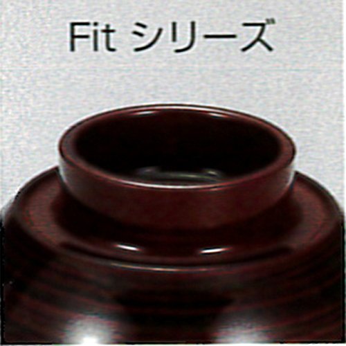Amazon.co.jp: お椀 : 栃木目 ふぃっと目盛付菊型汁椀 5495(12557-3