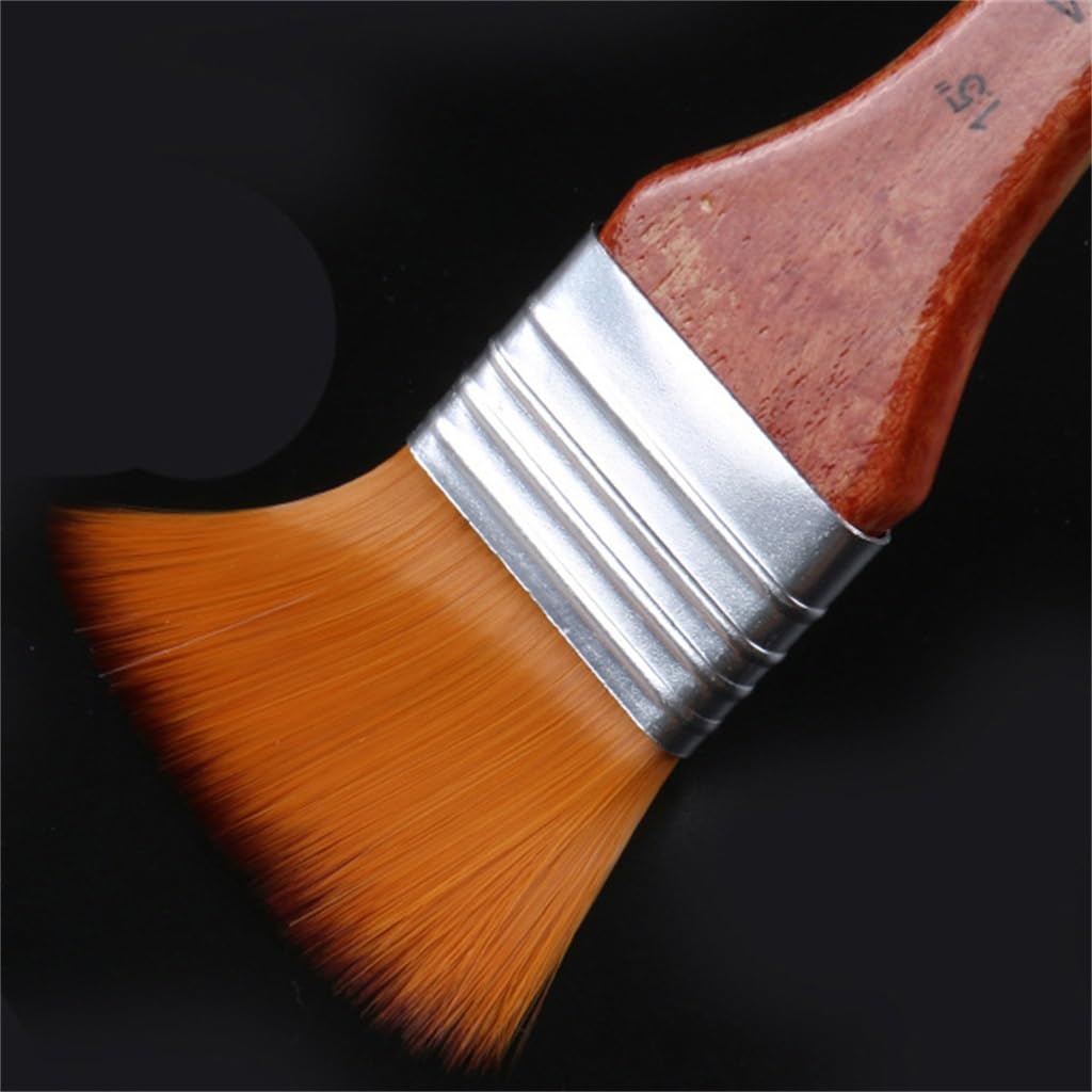 XBTGS Juego de cepillos para el pelo, con varilla envuelta en tela, cepillo al óleo, gouache, pinceles de acuarela, naranja, como se muestra en la imagen