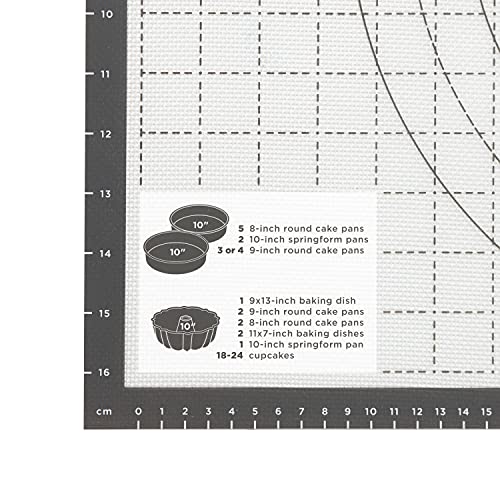 Image of Tovolo Pro-Grade Sil Pastry Mat w /Reference Marks for Baking, Food and Meal Prep, Cooking and More 25 inch x 18 inch