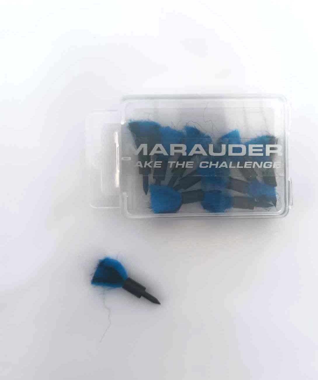 10 x .22 Marauder Black Air Rifle/Pistol Target Feather Darts In Handy Case