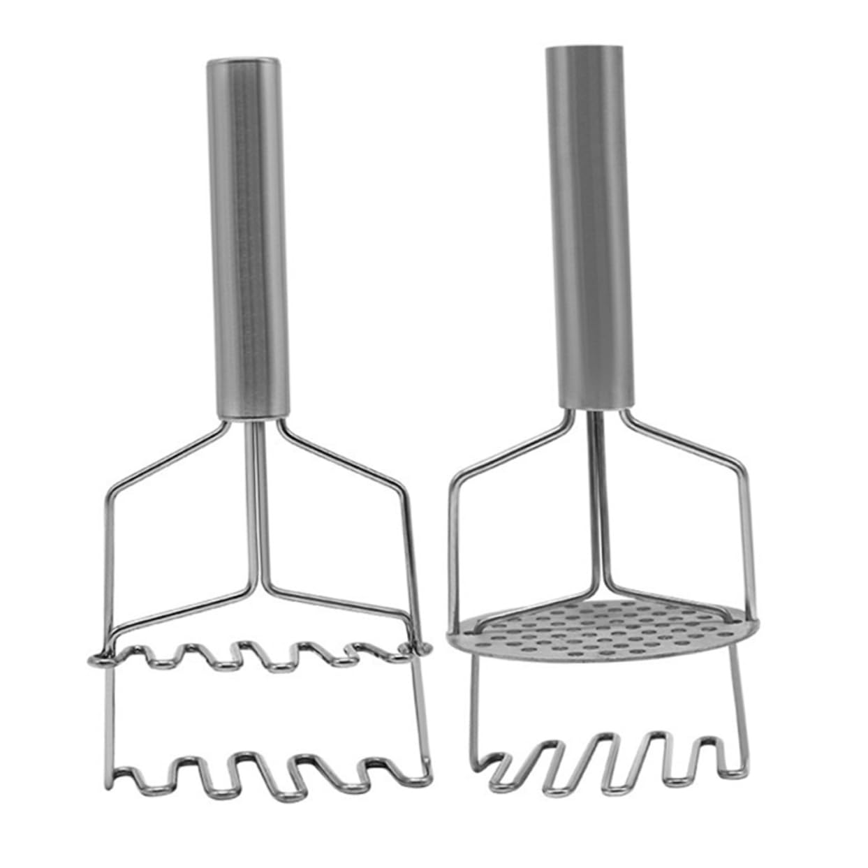 SOLUSTRE 2pcs Food Masher Tool Dual Layer Kitchen Masher for Potatoes Pumpkin and Fruits Ergonomic Design Easy to Use Dishwasher Safe Kitchen Essential