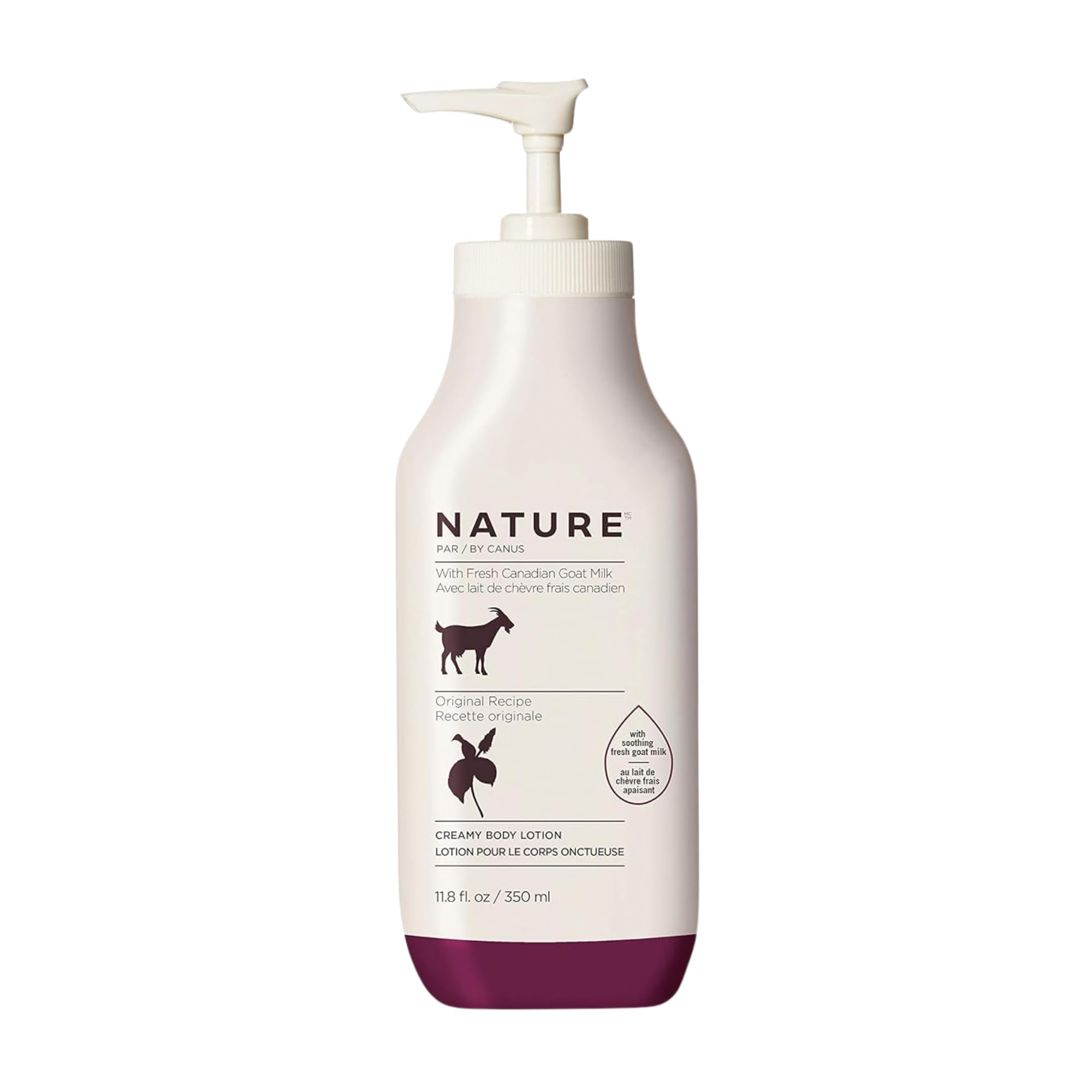 Creamy Body Lotion, ORIGINAL, 11.8 Oz, With Smoothing Fresh Canadian Goat Milk, Vitamin A, B3, Potassium, Zinc, and Selenium