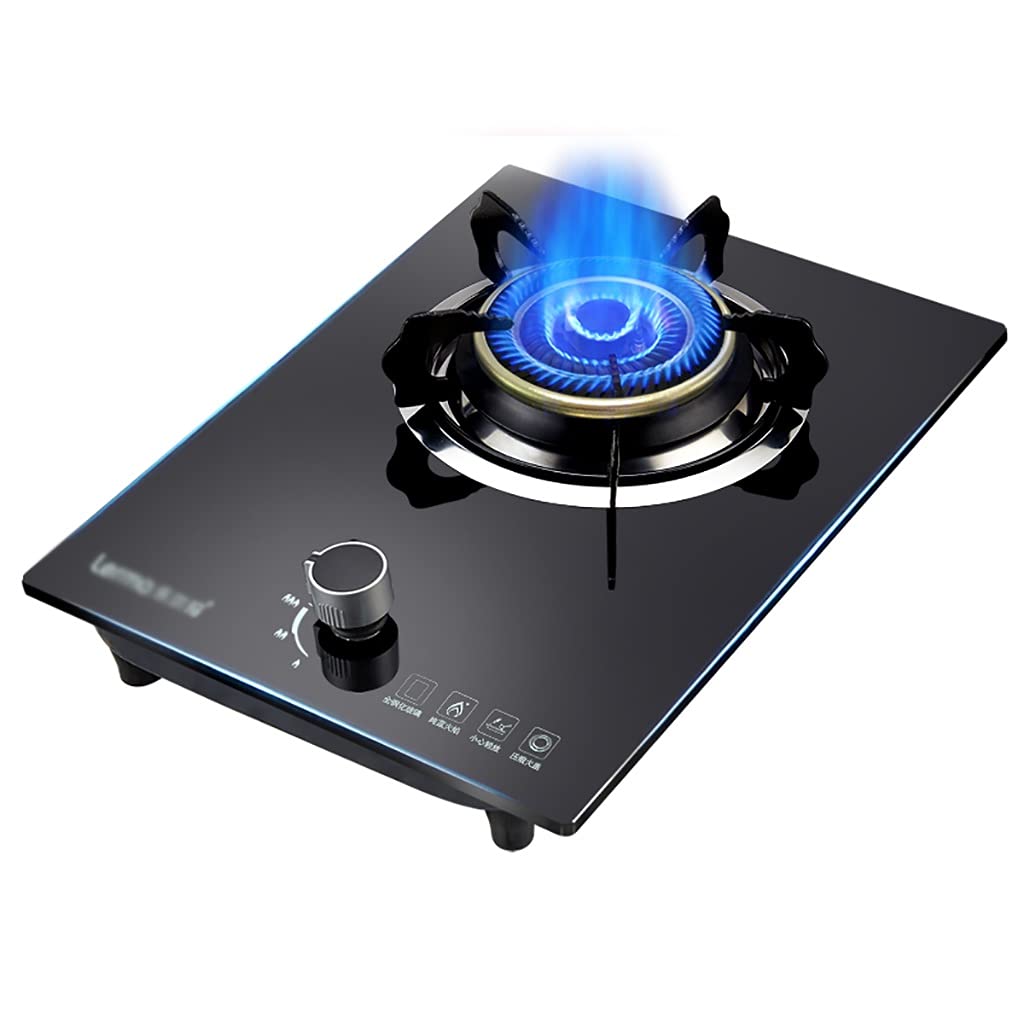 Gas cooktop Desktop Burner Cooker gas hob Hob, Desktop/Embedded Home Kitchen Single Stove ，With Flame Failure Protection，Easy To Clean(K,LPG)