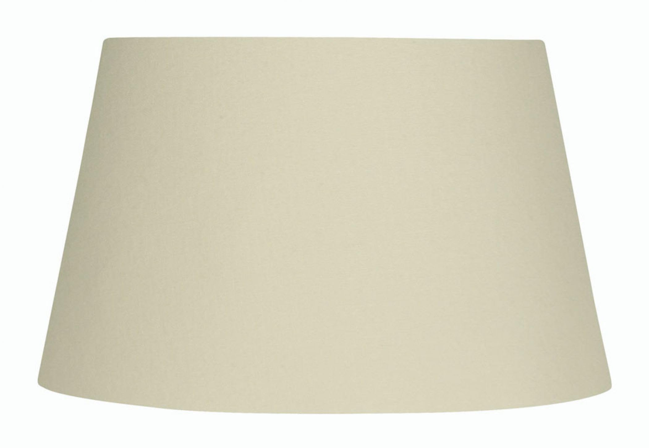 Lampshade Cream 12"" Cotton Tapered Drum 300mm Oaks Lighting S901/12