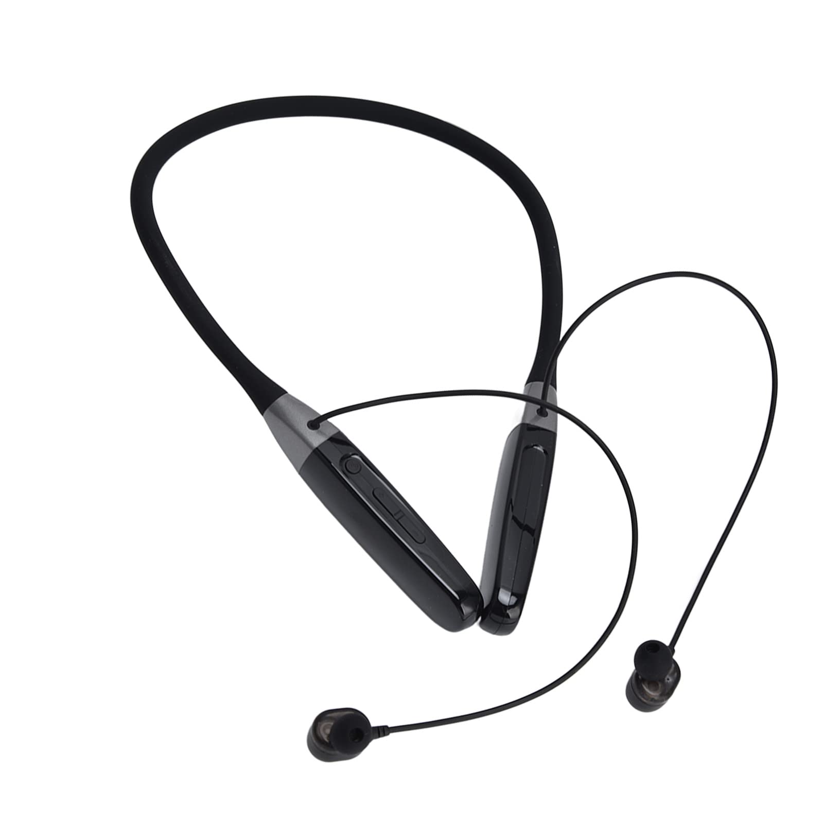 KUIDAMOS Auricolare Wireless da Appendere Al Collo con Display LED e Memoria 32G per Uso sportivo. Design Leggero e Confortevole con Tracolla