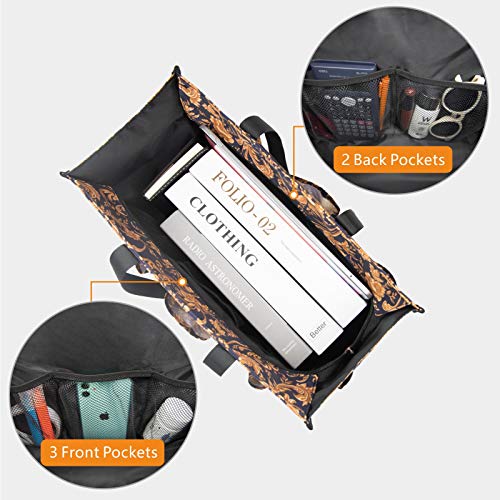 Image of TOPDesign Utility Water Resistant Tote Bag with 13 Pockets, Top Zipper Closure & Thick Bottom Support, for Working Women