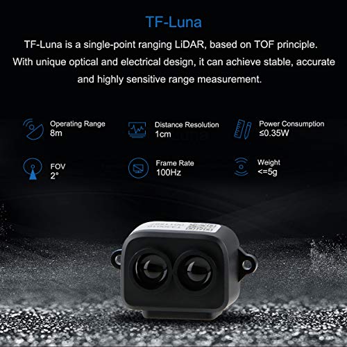 MakerFocus TF-Luna Micro LiDAR Module 0.2-8m LiDAR Range Finder Sensor by MakerFocus - Image 2