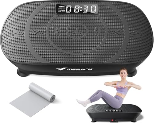 MERACH Vibration Plate Exercise Machine, Whole Body Workout Equipment for Women, Bluetooth and...