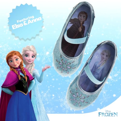 Disney Girls Mary Jane Flats - Kids Character Princess Dress up Slip-on Shoes (Toddler/Little Kid)3