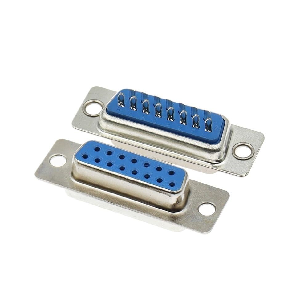 2PCS DB9 Female Male PCB Mount D-Sub 9Pin PCB Connector RS232 Connector 90-Degree Bent Needle DR9 ﻿(2 pcs Male)