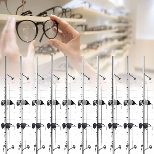 Soporte de aluminio para gafas de sol, soporte seguro para tiendas ópticas y tiendas minoristas, elegante organizador para gafas