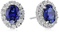 Created Blue Sapphire/Silver