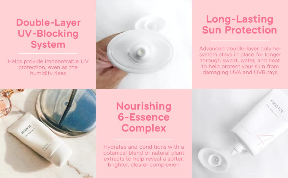 MISSHA All Around Safe Block Essence Sunscreen Sun SPF 45+ /PA+++ 50ml I Nourishing Moisturized Finish