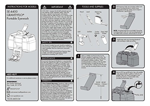 Speakman Se-4400 Gravityflo 9-Gallon Portable Emergency Eyewash #TOP6