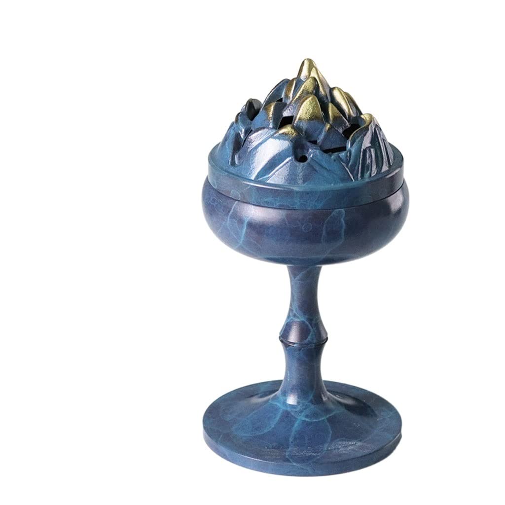 Bruciatore di Incenso Bruciatore di incenso di Rame Creativo Retro Zen casa Soggiorno Soggiorno Ufficio casa incenso bruciatore Ornamenti Incensiere(B)