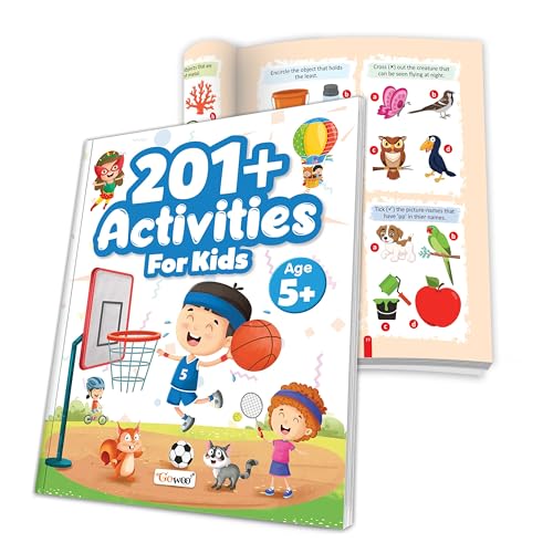 Image of 201+ Activity Book for Kids - Age 5+ :- educational puzzle and activity workbook, pattern games activity book, problem solving activity book