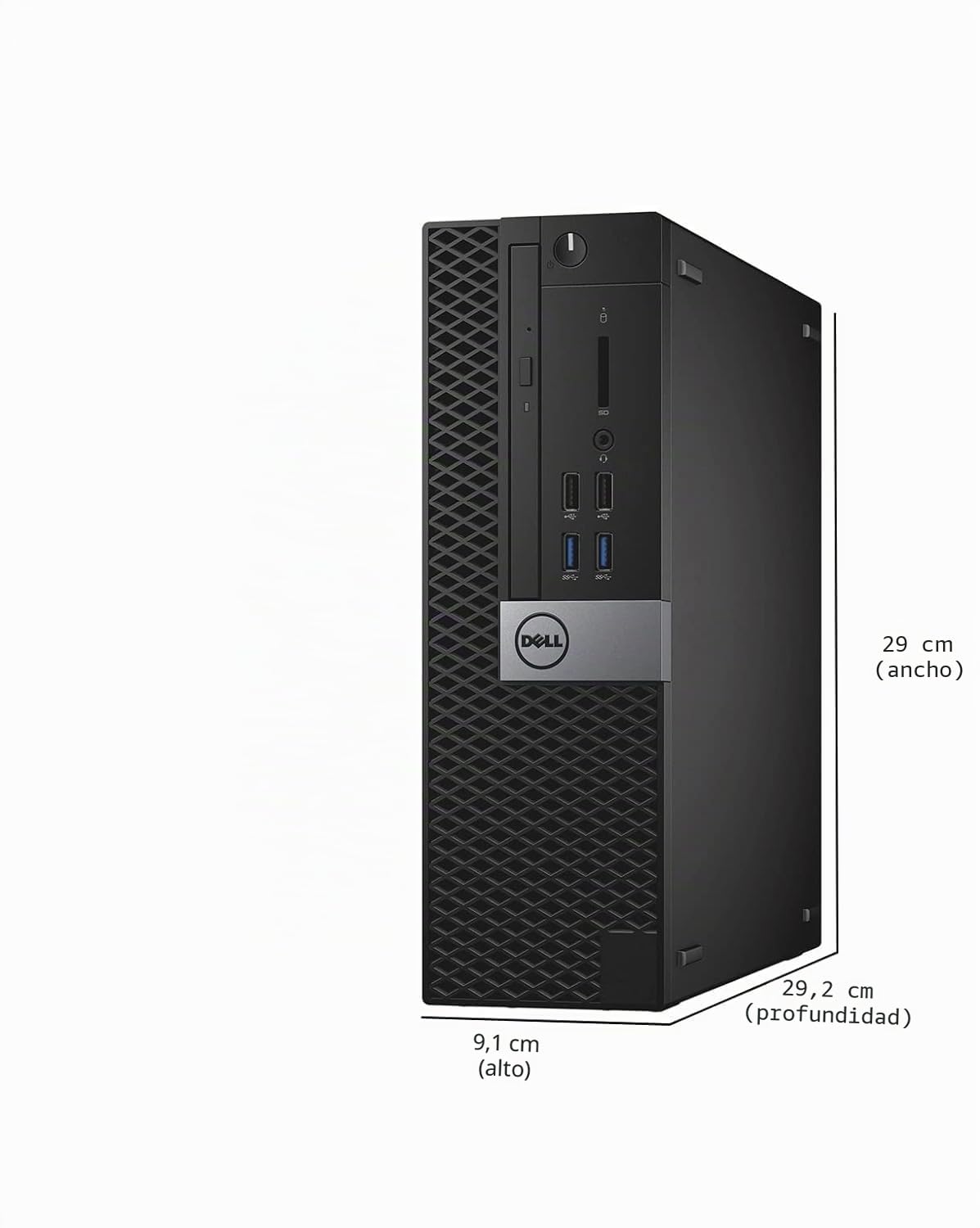 Dell Optiplex 3040 SFF - Ordenador de sobremesa (Intel Core i5-6500, 8 GB de RAM, 256 GB SSD, WiFi, Bluetooth, teclado QWERTY de EE.UU., Windows 11 Pro (reacondicionado)