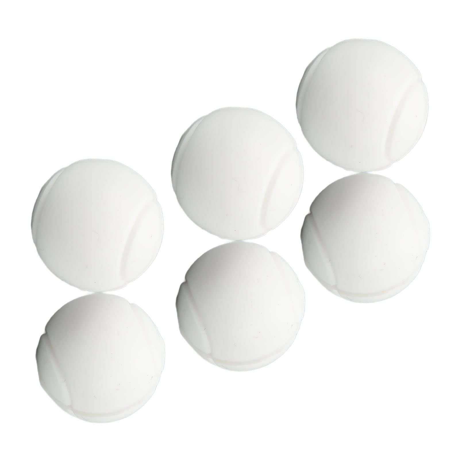 6 Pcs Tennisracket Demper Siliconen Schokdemper Tennisbal Vormige Racket Trillingsdempers Voor Outdoor Sport (Wit