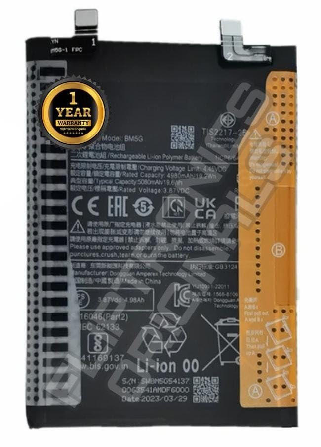 Image of BM5G Battery for Xiaomi Poco X4 GT 22041216G Battery with 1 Year Warranty****(U13)