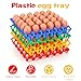 16-Pack Plastic Egg Trays, 30-Egg Stackable Crates Flats Cartons for Storing Sorting Shipping Eggs, Durable Reusable in 4 Colors