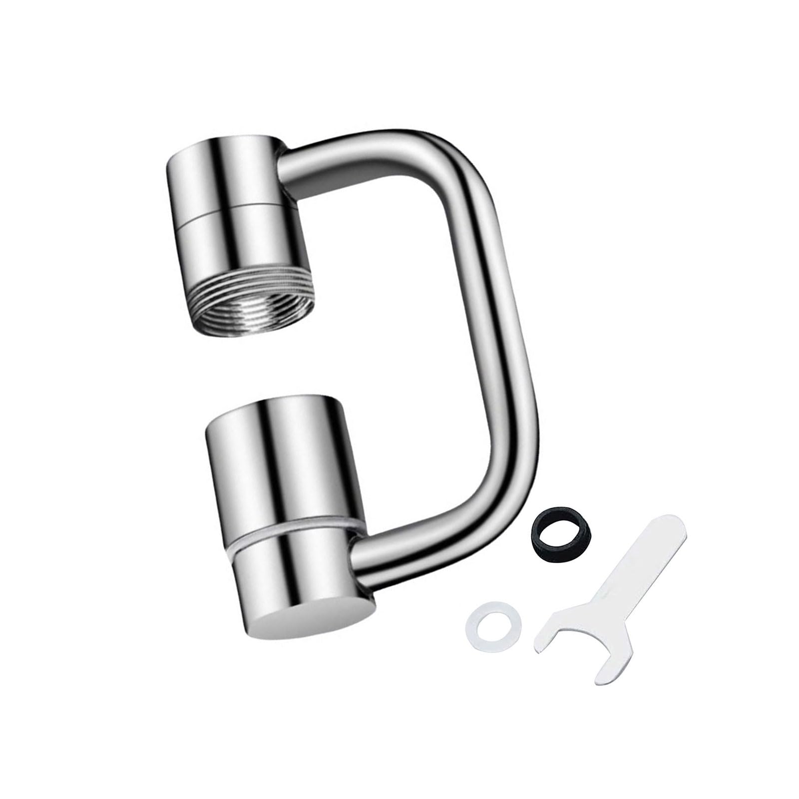 General Adjustable Faucet Adapters 360 Rotate Designs Easy Angles Not Splashing Flexible Faucet Extenders Flexible Goosenecks Adapters