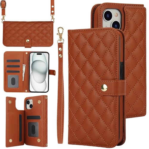 Étui portefeuille iPhone 15 pour voyager léger avec cartes et espèces