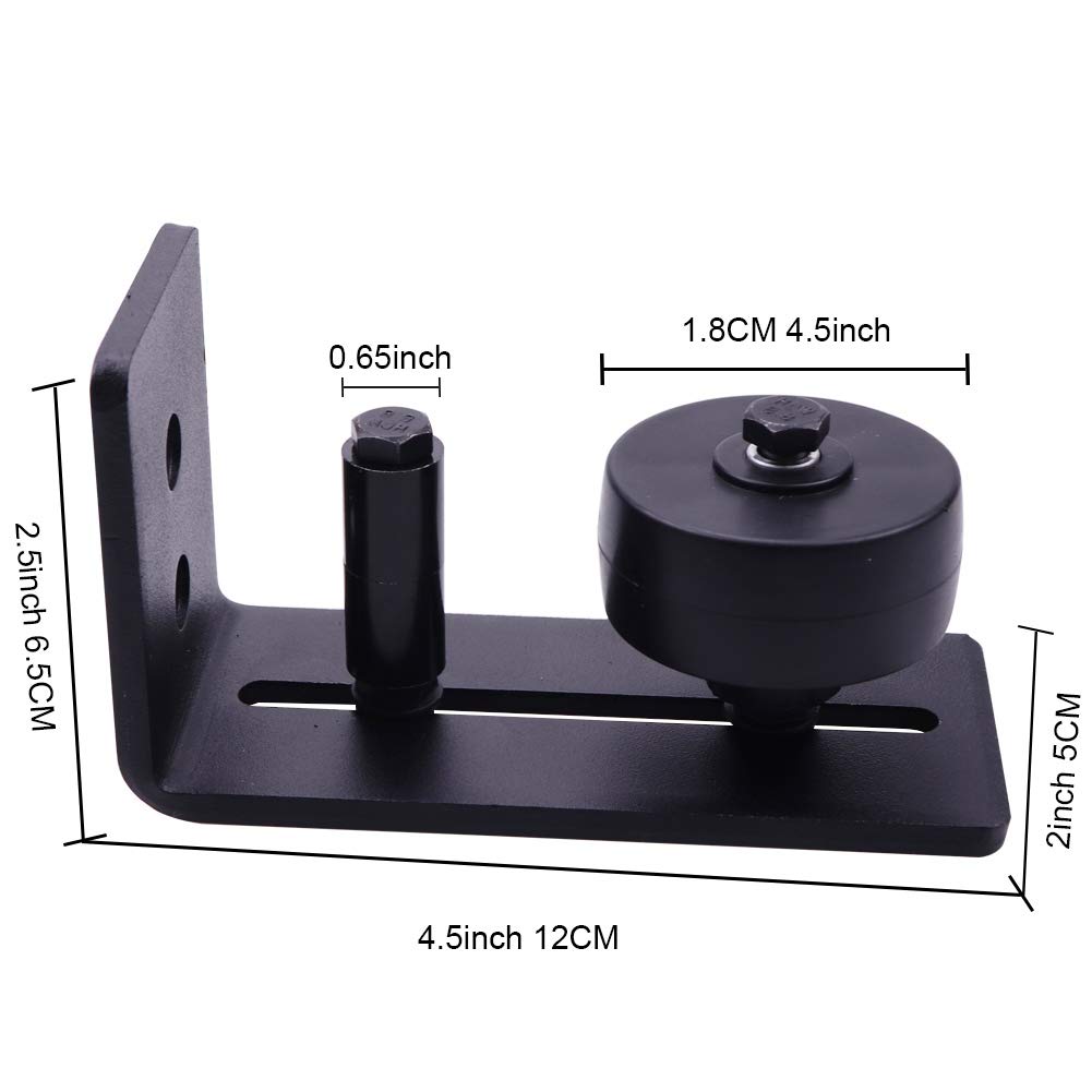 Zhongtou Sliding Door Guide Barn Door Floor Guide Stay Roller with 8 Different Setups Adjustable