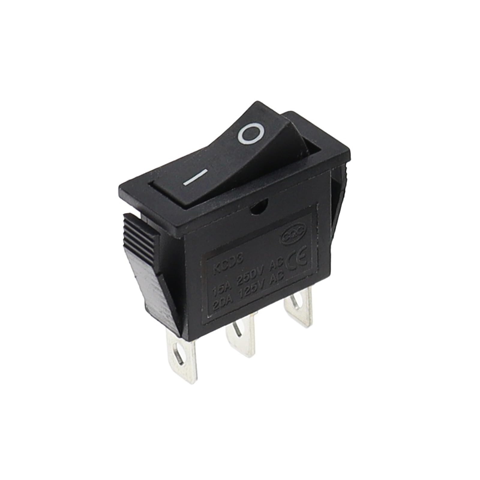 10 2-pozycyjnych przełączników kołyskowych KCD3 3-pinowych z funkcją wł./wył. dla urządzeń elektrycznych z włącznikiem światła.(7)