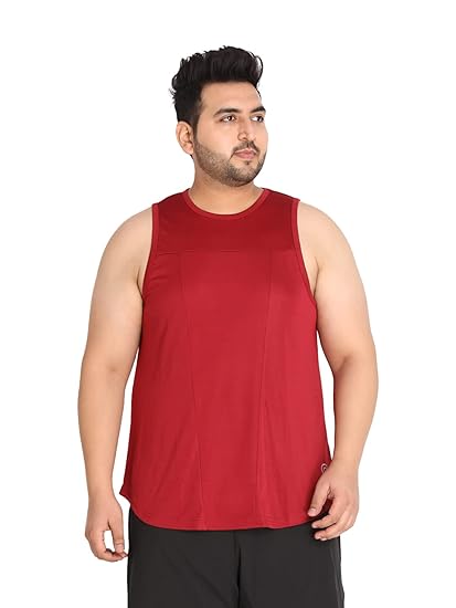 Men Solid Plus Size Gym Tank Tops Sleeveless Sports Vest
