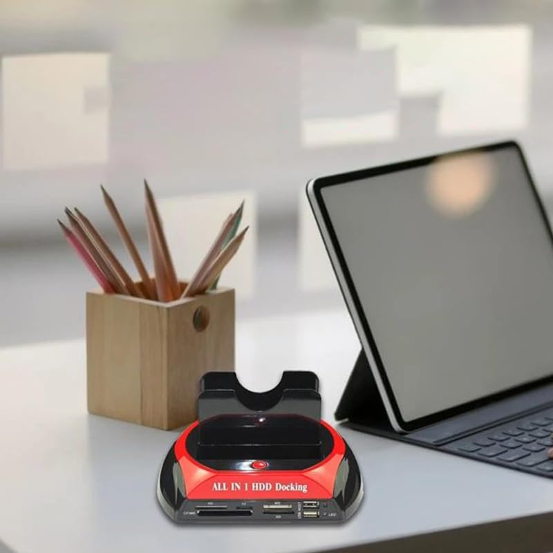 Retoo IDE SATA to USB 2.0 Docking Station for 2.5 Inch and 3.5 Inch SSD Hard Drive, Offline Hard Drive