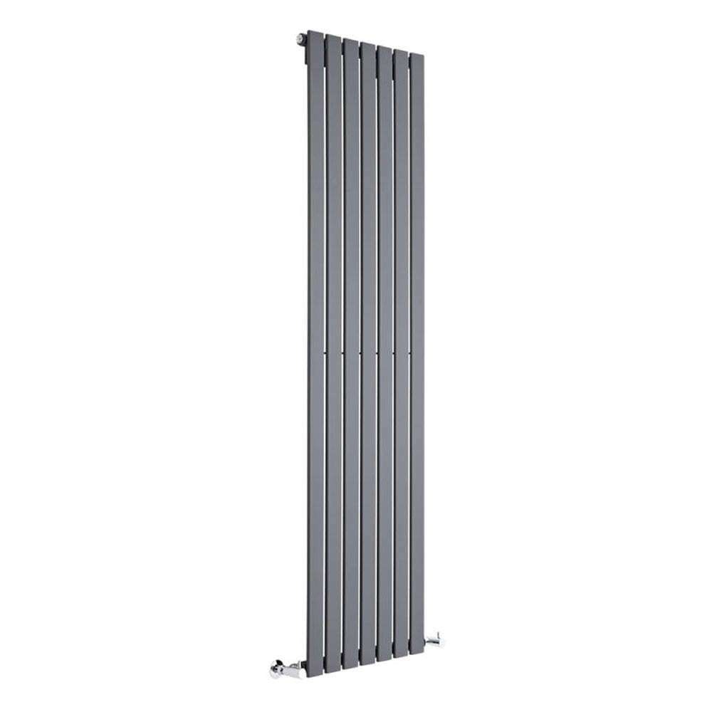 Milano Alpha Anthracite Vertical Single Flat Panel Radiator - 1780mm x 490mm