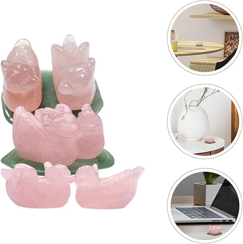 Miniatura 9 de DECHOUS Estatua de decoración de patos mandarín, recuerdo de boda, decoración de cristal, escultura de patos mandarín, decoración del hogar, regalo