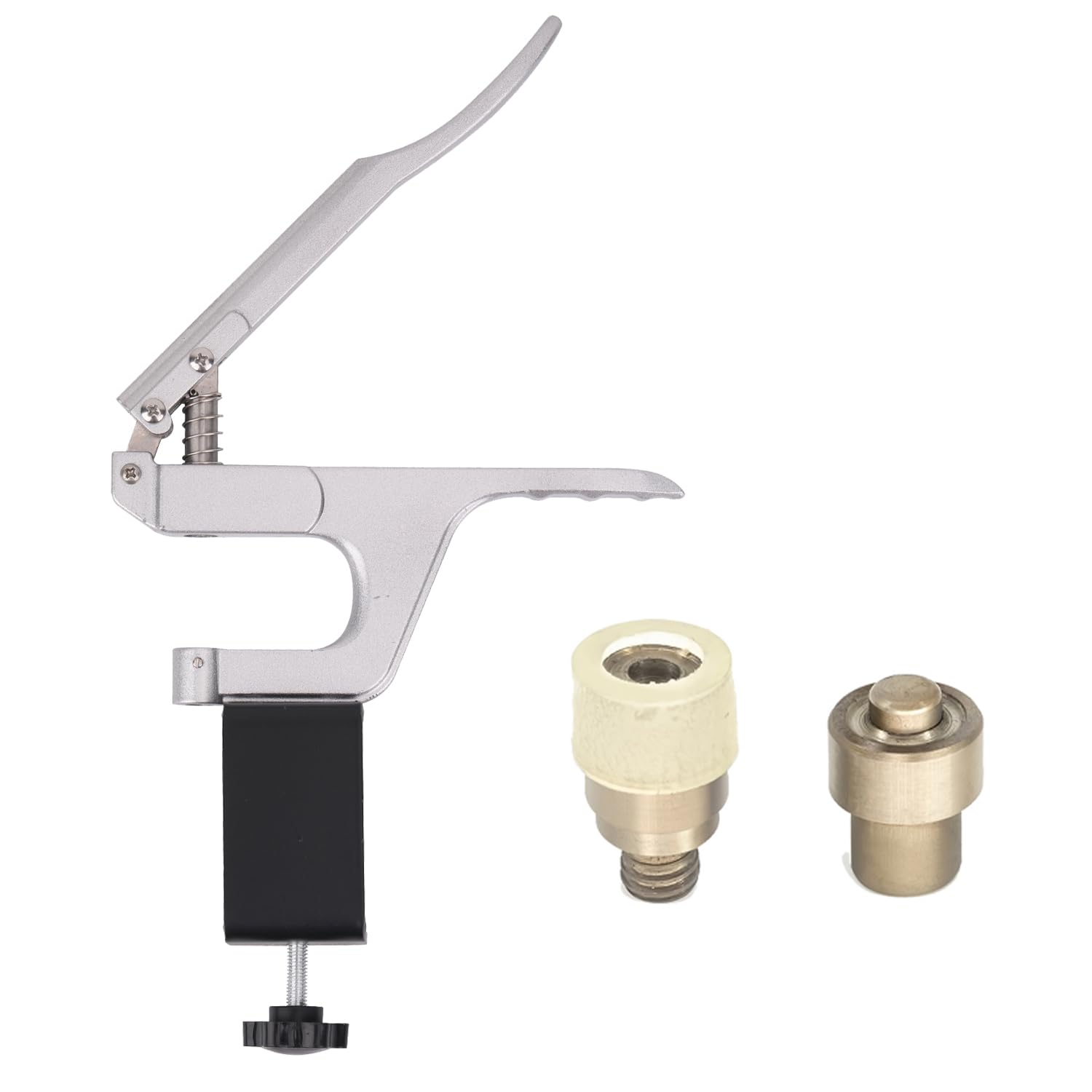 Boutons-pression de 9,5 mm WedDecor avec pince de fixation argentée pour bavoirs et grenouillères