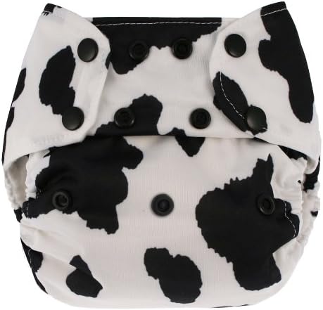 Swaddlebees Econappi Diaper Snaps, Cow (Discontinued by Manufacturer)