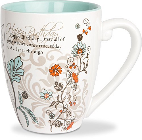 Mark My Words Happy Birthday Mug, 4-3/4-Inch, 20-Ounce Capacity by Mark My Words