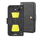 Auotu PU Leder Flip Brieftasche Mit Kamera Schutz Handyhülle Lederhülle Cover Tasche Hülle Hülle Etui für OUKITEL G5 (2025) Outdoor Smartphone (Schwarz)