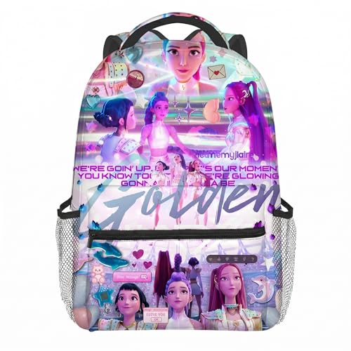 RUCHULOVE Demon Movie Hunters 15.7 Backpack Adjustable Shoulder Straps Cute Backpack For Women
