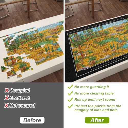 Image of Ainiv Puzzle Roll Puzzle Storage Blanket Mat