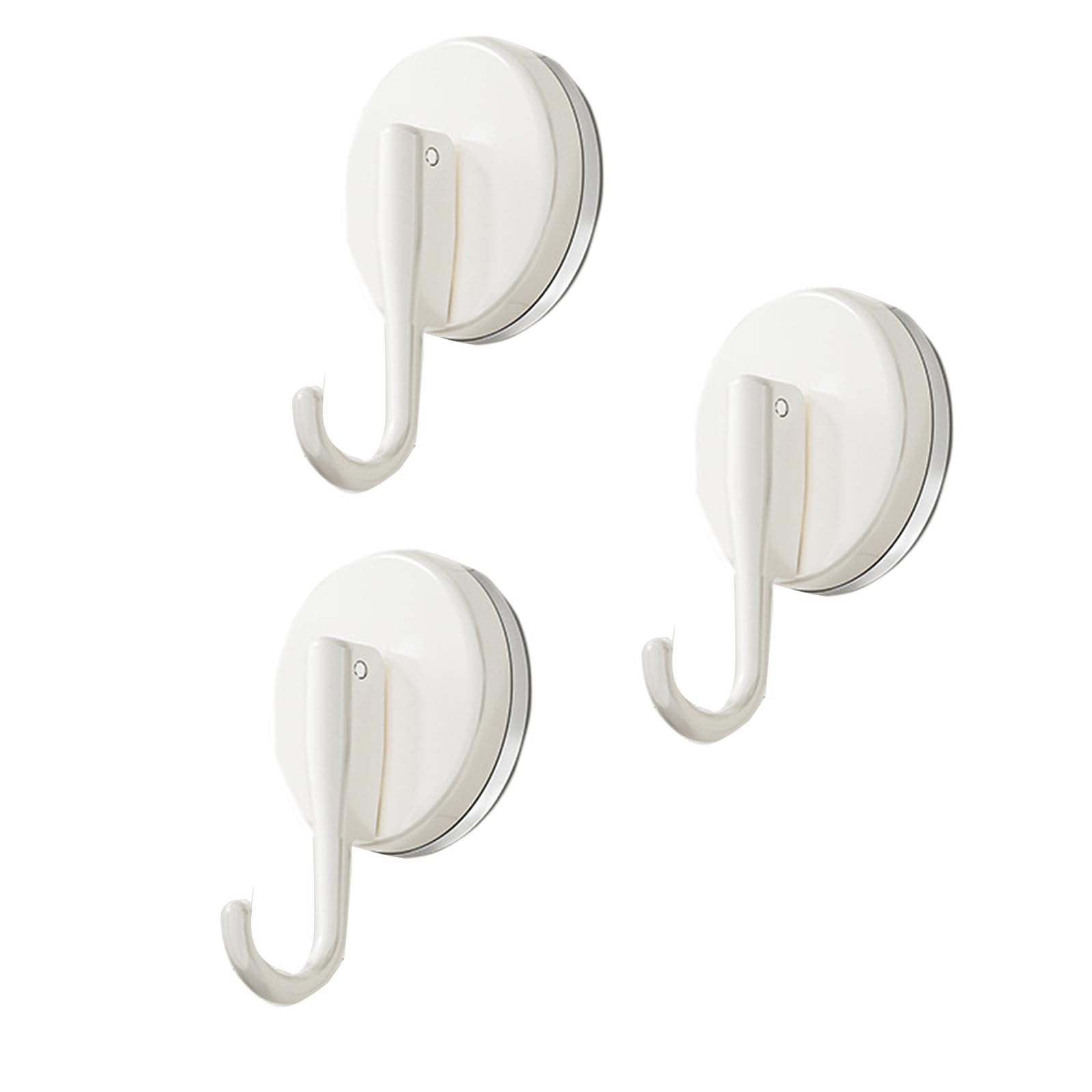 Msioytog 3pcs Suction Cup Hook Heavy Duty Wall Hangers Not Drilling Required Multipurpose Suction Hook for Towels Robes & Kitchen Multipurpose