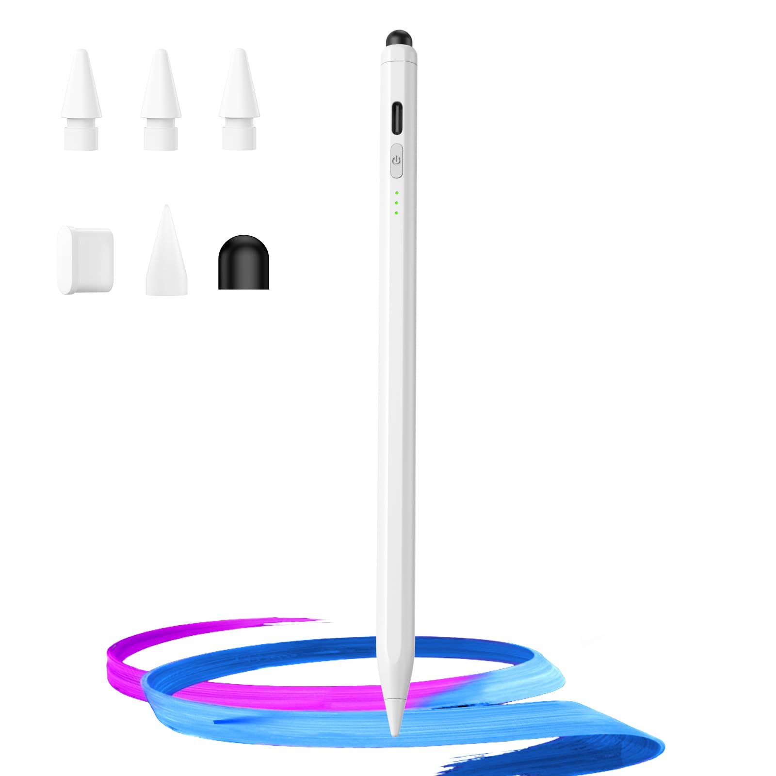 Hastraith Stylus Pen for iPad(2025-2018),13 mins Fast Charge Pencil with Tilt Sensitivity and Palm Rejection for iPad A16/10/9/8/7/6,Air 13